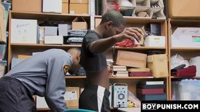 BoyPunish.com - Young black bitch's raw, intense discipline by a BBC law enforcement