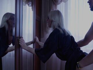 cheating on my spouse with a neighbour, coarse sex in front of a mirror