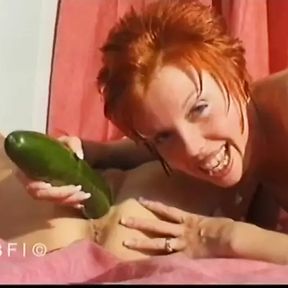 Redhead MILF plays with her friend&#039;s pussy