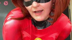 Cum Denial for the Weak: Mrs Incredible's Superheroic Tease