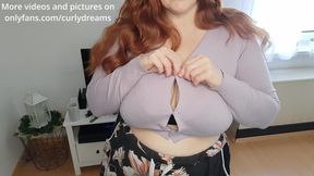 Curly_dreams the Bra Stays on