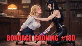 Bondage Gooning #18D: Leather Mistress Rope Trance (Animated, Music, Text)