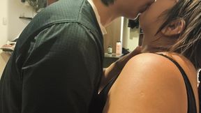 A Make-out Session with Single Stepmom, She's Crazy