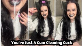 You’re Just A Cum Cleaning Cuck