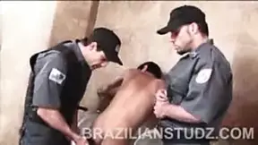 Latino Toilet Sex Threesome