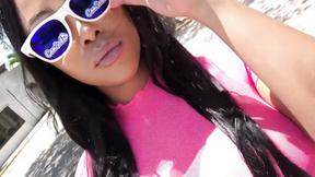 ”Camsoda - Moriah Mills Public See Through Lingerie & Oiled Up Black Booty”