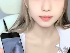 Asian Sweet Teen black sock masturbation