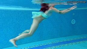 Hottest underwater swimming babe Lizi Vogue