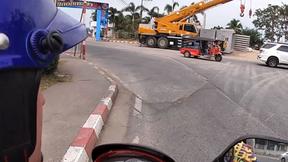 ”Real amateur couple blowjob & sex outdoor in public on an island”