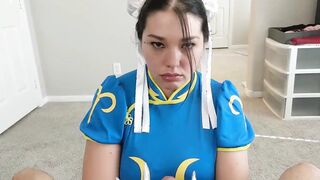 Halloween - Chun Li is defeated and must now suck