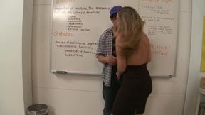 This MILF teacher just received a A+ cumshot from her student