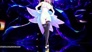 [MMD] K/DA - The Baddest Ahri sexy Naked Dance League of Legends KDA