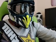 Wank Jerk off Cum in Mx Motocross Gear