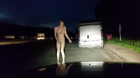 Flashing Cars at Night