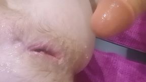 Sloppy big dildo anal with lots of gaping
