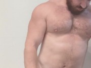Thick Bodybuilder Naked Flexing Before Showering OnlyfansDotComBeefBeast Sexy Alpha Musclebear Hot
