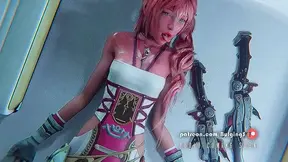 Serah Farron Deepthroats With Eye Contact For Juicy 3D Cumshot