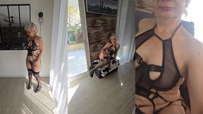 petite maman milf joue la cochonne en lingerie sexy