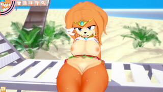 Tikal plays with her pussy