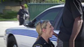 Naughty bike rider is apprehended by cock hungry milfs cop