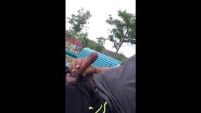 Public Masturbation Caught on Tape