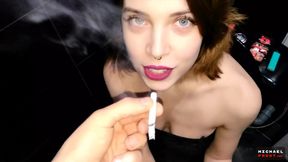 Clubbing cutie trades blowjobs for butts and gets her tight slit pounded in a filthy toilet tryst