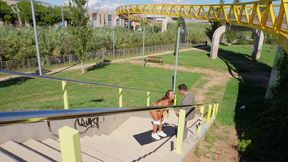 anal on the pedestrian bridge