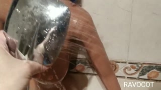 my doll is all wet hahahaha