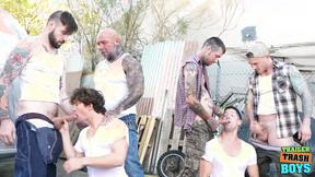 ”TRAILERTRASHBOYS Groupsex Session With Multiple Gays”