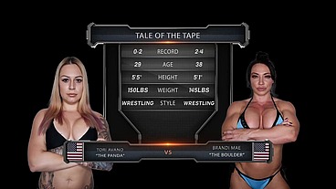 Tori Avano vs Brandi Mae Female Wrestling