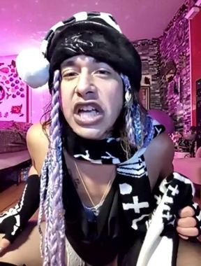 Gothic Girl Dominating Pathetic Bitchboy