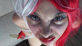my stepsister makes eye contact videos and makes silly faces and ahegao faces grimaces phlegm faces and ignoring in multi fetish