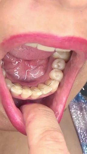 Playing with My Uvula, Tongue and Mouth in Front of a Mirror
