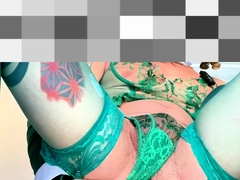 Ts croosdresser tiny shemale Beautiful Ass in Lingerie Stock