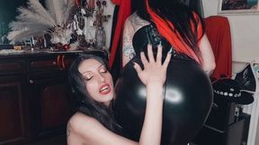 Halloween Vampires Will Make You Worship Their Sexy Asses. Dominatrix Nika And Darkspacesolar
