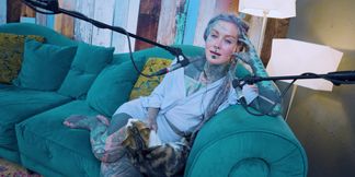 I talk about E - Empathy - ASMR podcast SFW talking goth skinny girl dreadlocks tattoo model inked girl