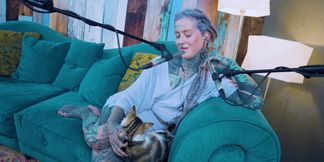 I talk about E - Empathy - ASMR podcast SFW talking goth skinny girl dreadlocks tattoo model inked girl