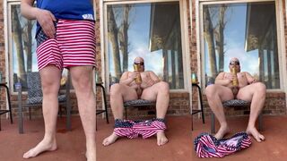 Brannan Brass jerks off to his own piss in amateur POV video