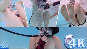 Tifa Lockhart Underwater Scuba Forward Rolls