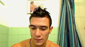 taking a sexy shower