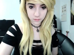 Curly Blonde Teen Records Solo Dildo Masturbation More at