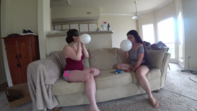 Ann and Raven fun with balloons 1920 x 1080p MP4
