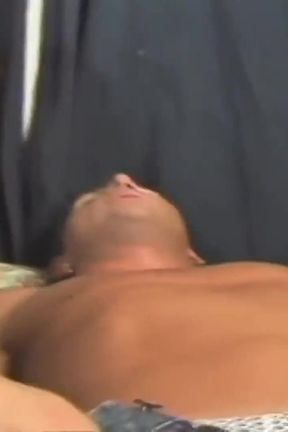 Fishnet blonde transgender fucked in the ass