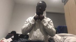 Businessman Undresses