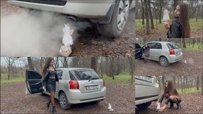 Revving Smoke Punishment for a Toy (custom video)