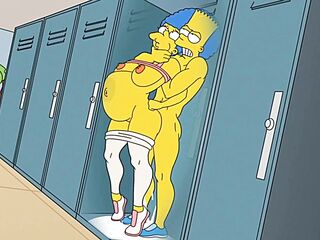 Anal Whore Housewife Marge Gets Drilled In The Butt In The Gym And At Home During The Time That Her Spouse Is At Work / The Simpsons / Parody / Comics / Cartoons
