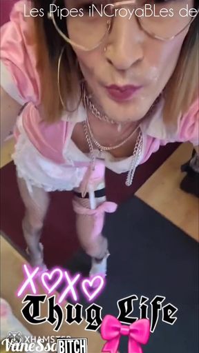 MILF Soubrette Rose with Lots of Cum on Her Whore Face