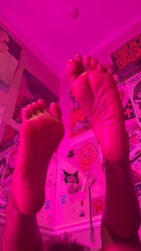 Feet stay in your face while I ignore you