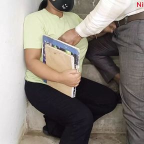 computer teacher fucked girl student at class stairs