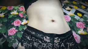 Yellow Butterfly Dangle Belly Button Fingering (HD) MP4